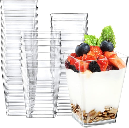 120ml Square Dessert Cups Pack of 30
