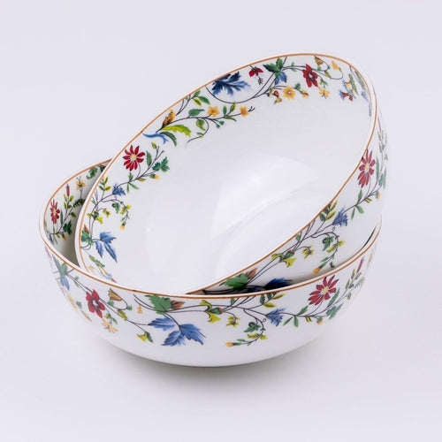 Ceramic Serving Bowls Set Floral (2Pc)