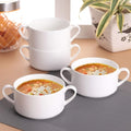 Ceramic Soup Mug Set Double Handle (4Pc)