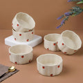 Ceramic Apple Bowl Set 250ml (6Pc)
